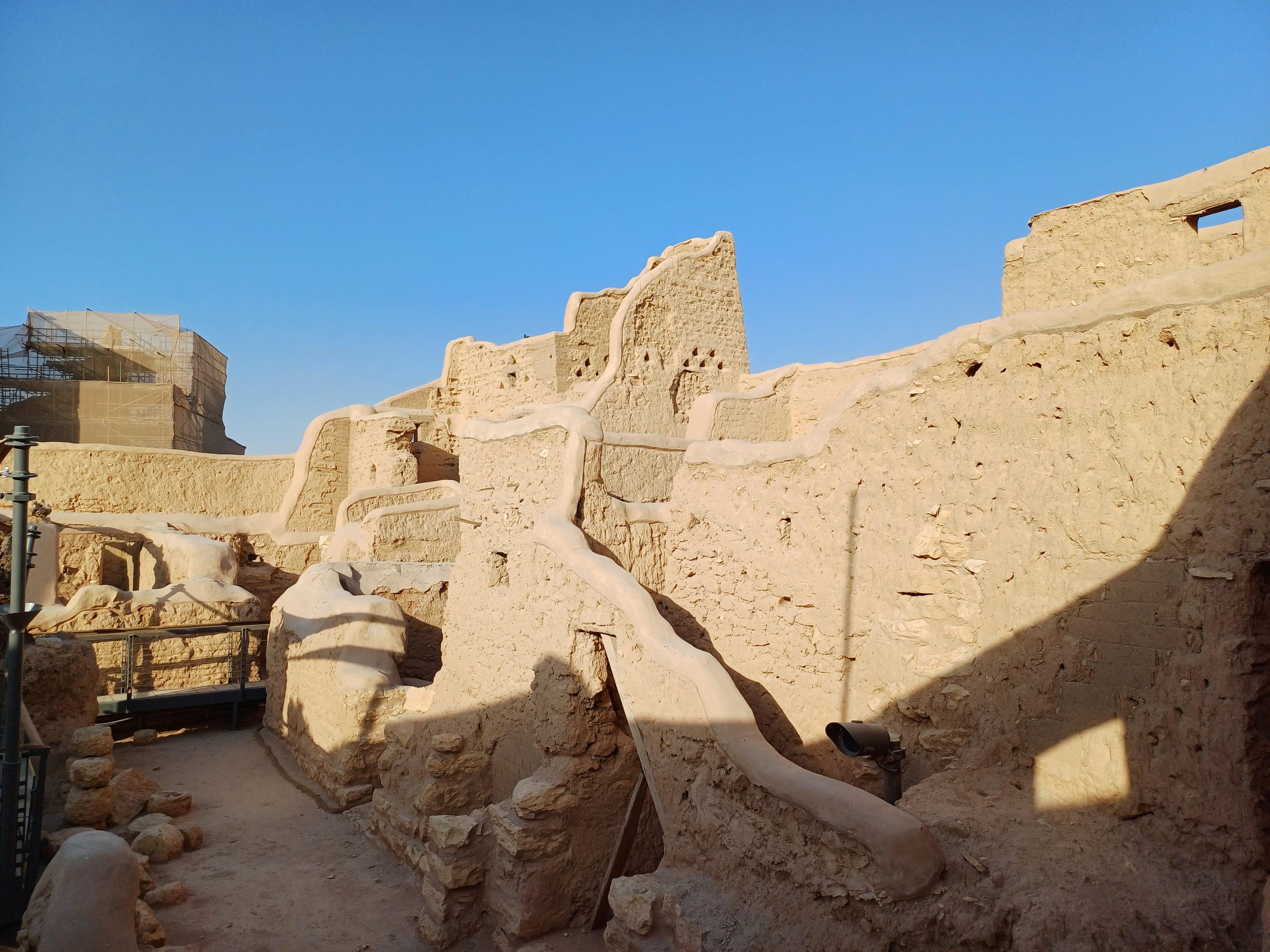 Courtyards and tamped-earth walls in At-Turaif, Diriyah